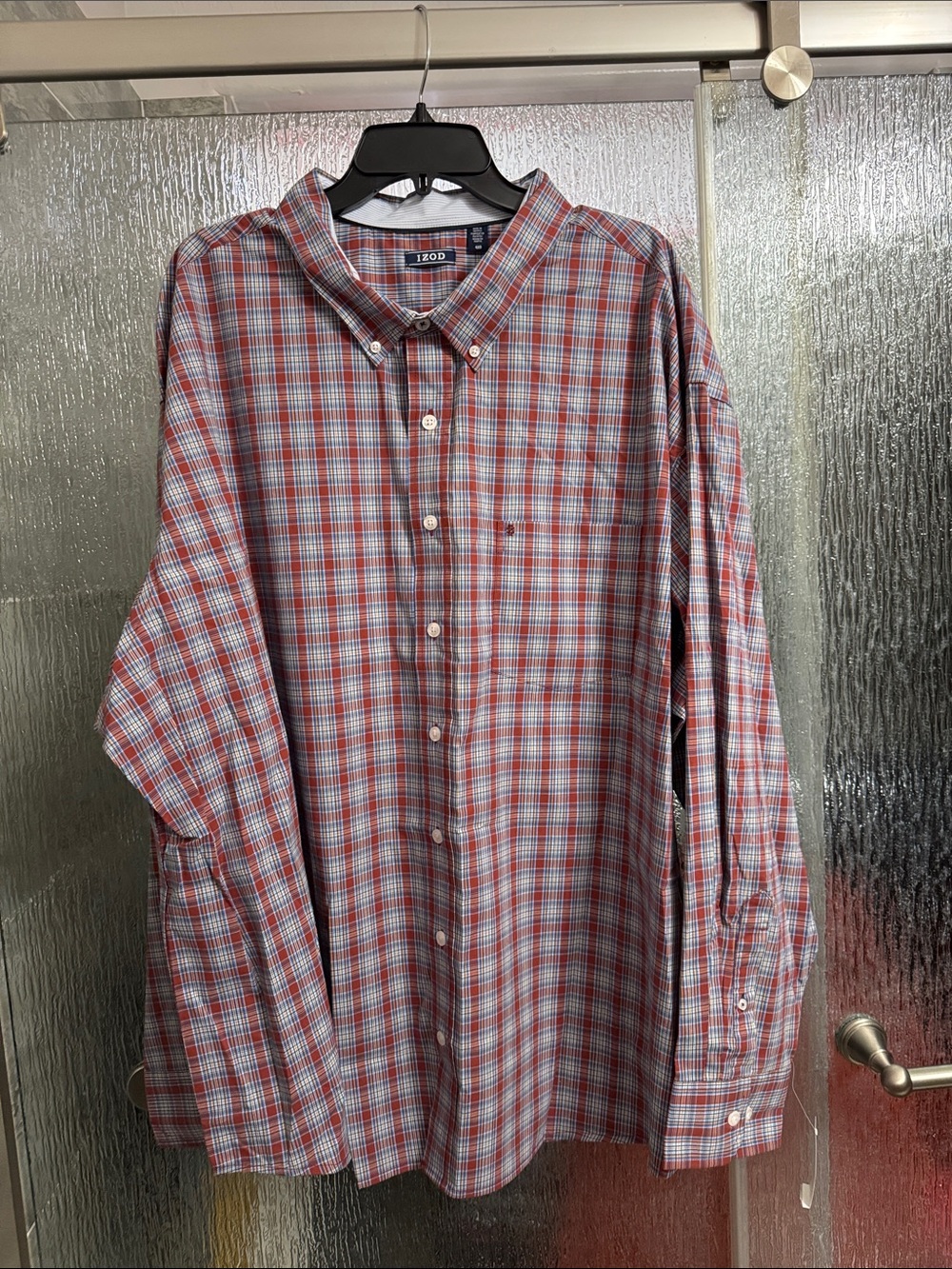 Izod Men’s Plaid Button-Down Shirt